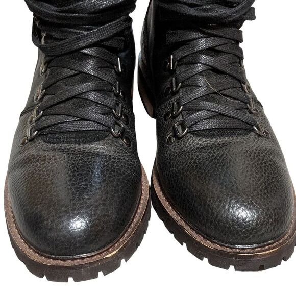 Penguin black leather lace up chukka round toe ankle boots logo  men\'s size 8 main image 7